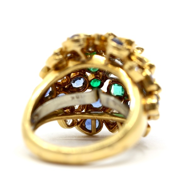 David Webb Antique Tri Colored Ring - Picture 17 of 17